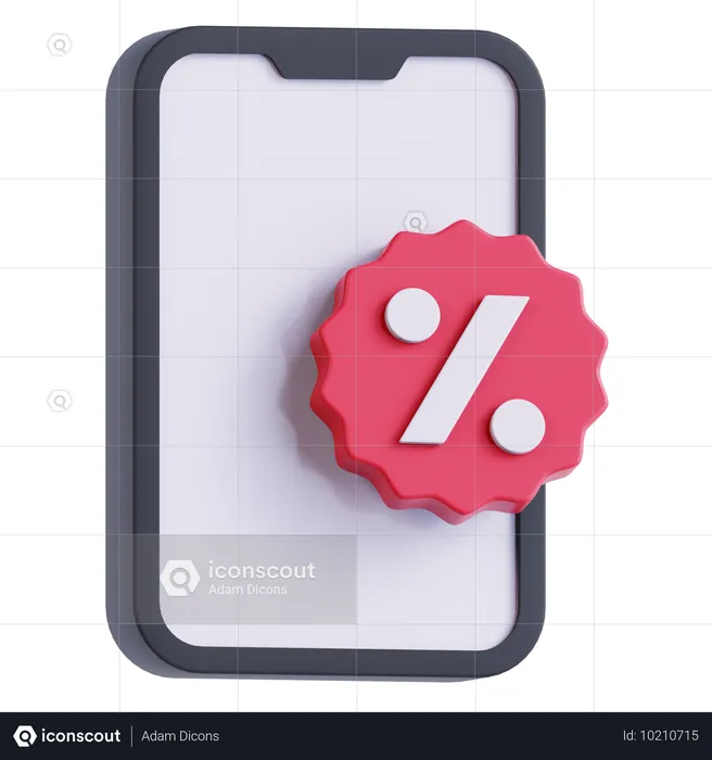 Remise sur les smartphones  3D Icon