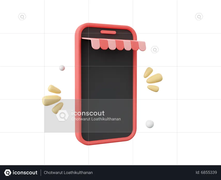 Smartphone-Shop  3D Icon