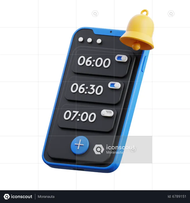 Smartphone Time Alarm  3D Icon