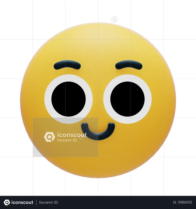 Smile Emoji 3D Icon