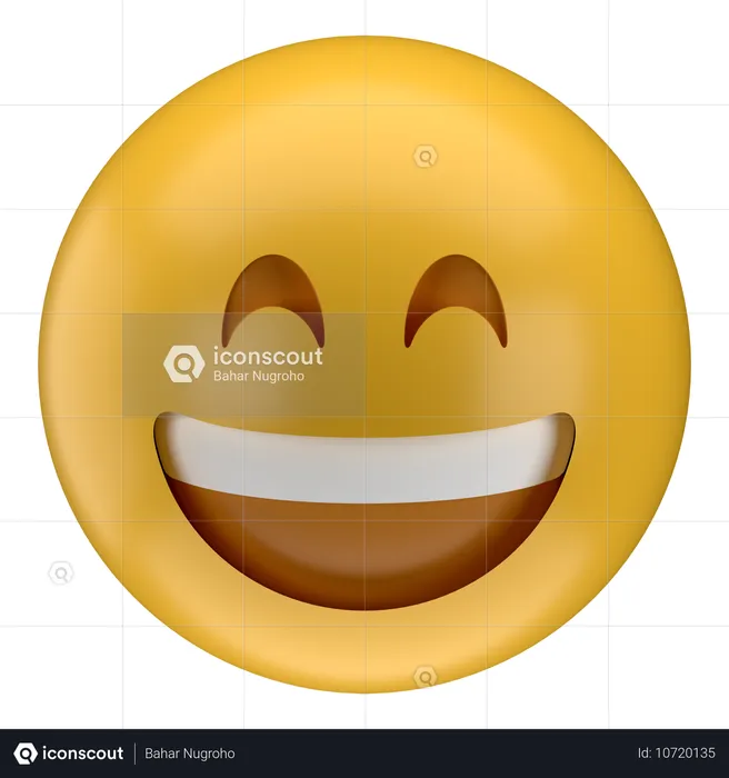 웃는 이모티콘 Emoji 3D Icon