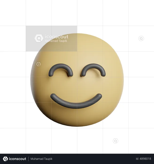 Smiles Emoji 3D Icon