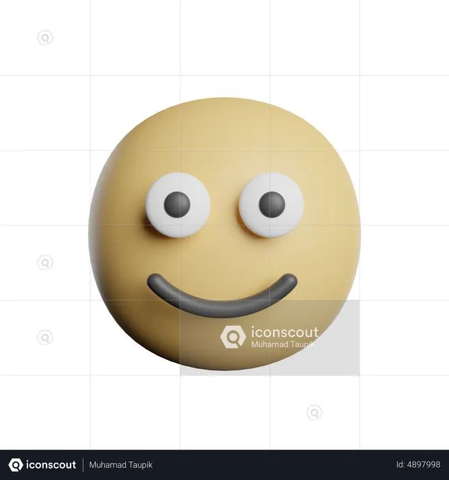 Smiles Eye Emoji 3D Icon
