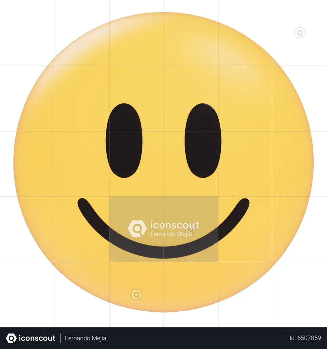 Smiley Emoji  3D Sticker