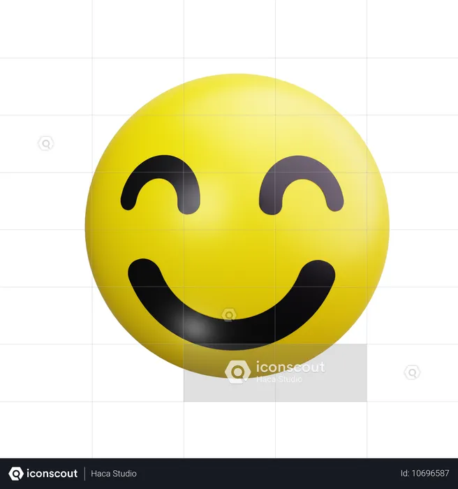 笑顔 Emoji 3D Icon