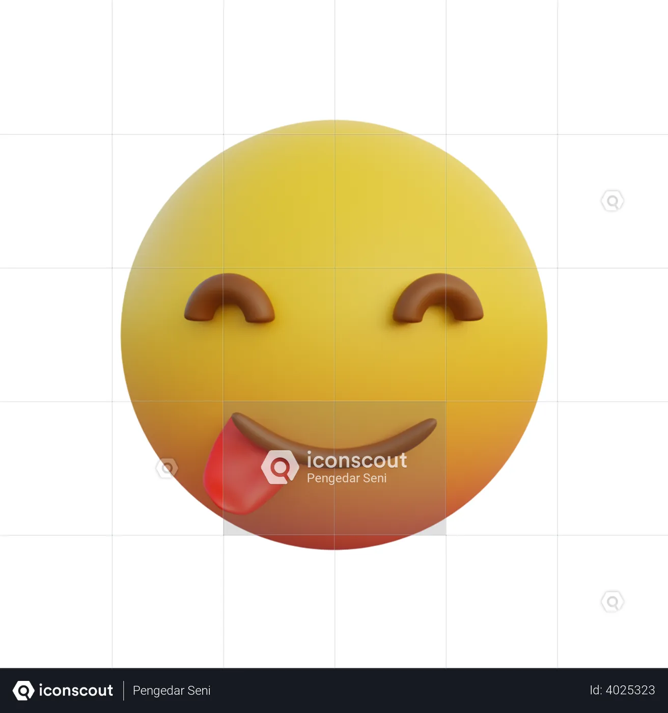 Smiley Face Emoticon Sticking Out Tongue Emoji 3d Illustration Download In Png Obj Or Blend Format 5075