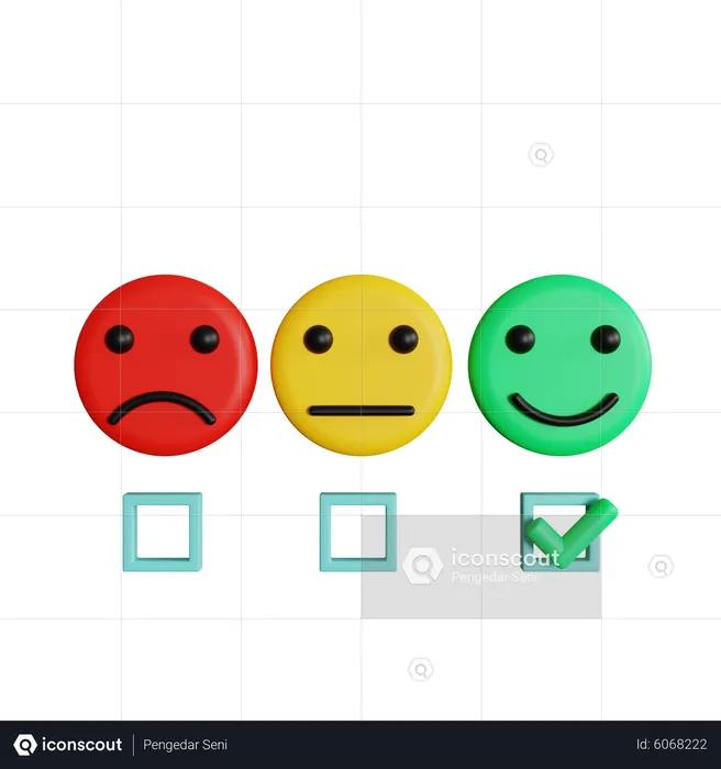 Smiley Feedback  3D Icon