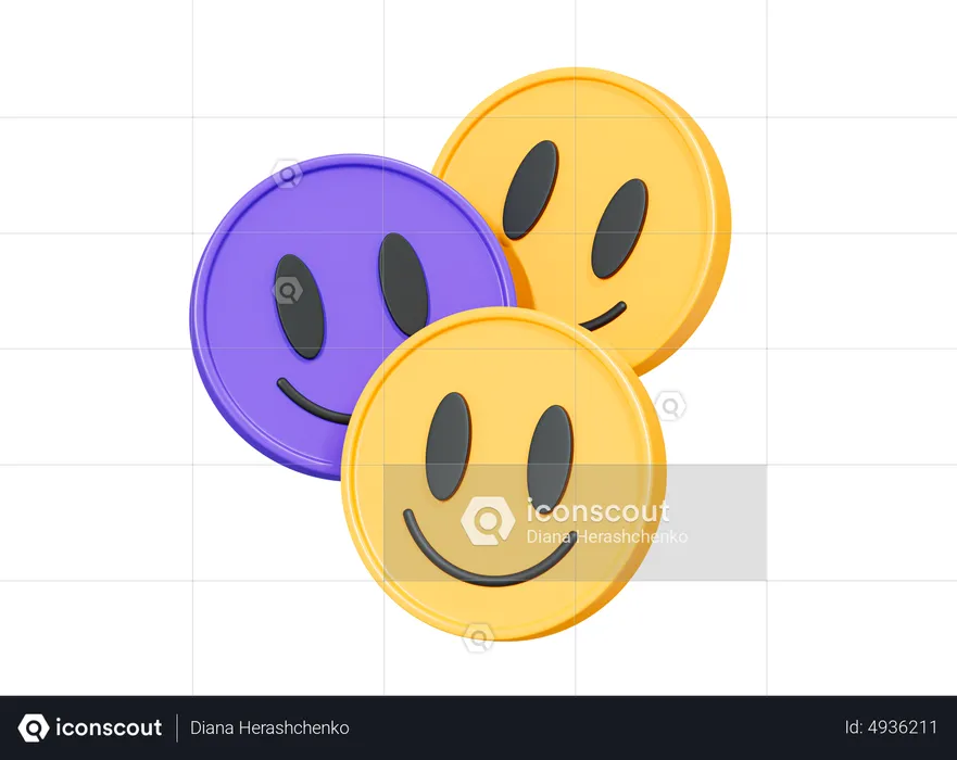 Lächelnde Gesichter Emoji 3D Icon