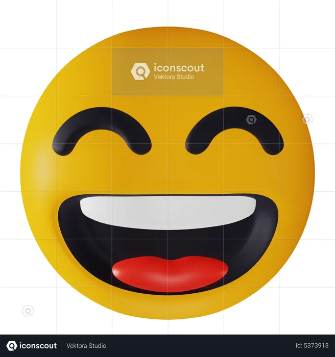 Smiling Emoji 3D Icon