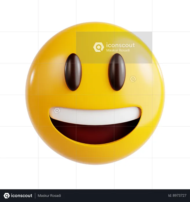 Smiling Emoji Emoji 3D Icon