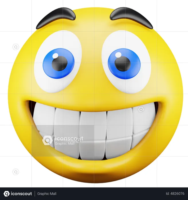Smiling Emoji Emoji 3D Icon