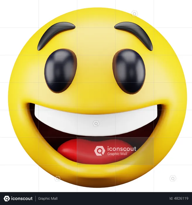 Smiling Emoji Emoji 3D Icon