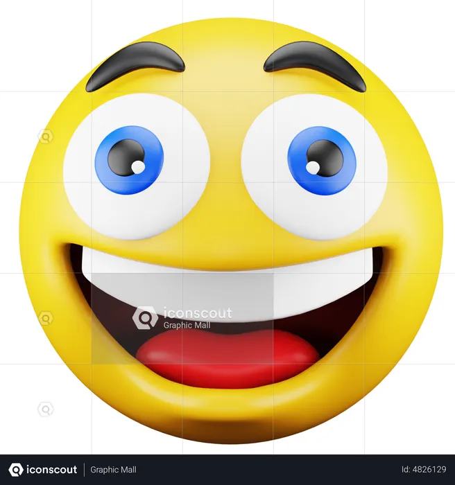 Smiling Emoji Emoji 3D Icon