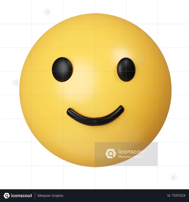 Smiling Eyes Emoji 3D Icon