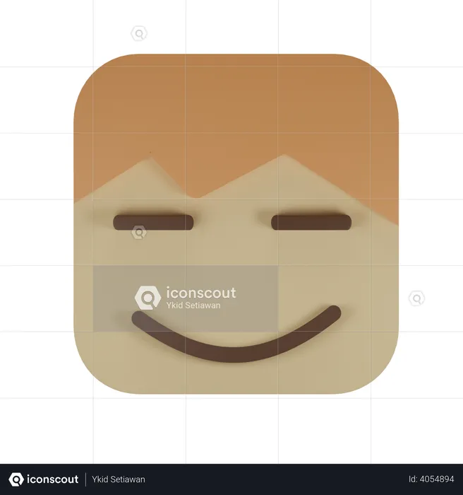 Smiling face Emoji 3D Illustration