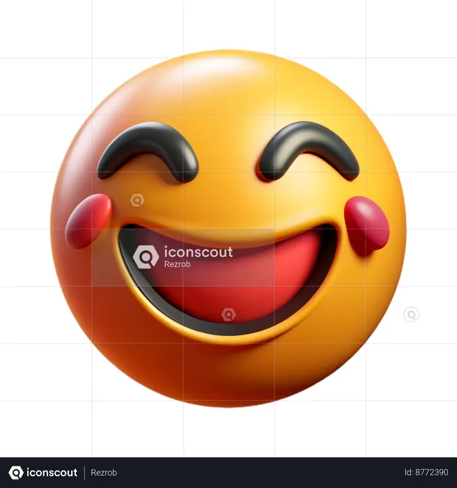 Smiling face emoji Emoji 3D Icon
