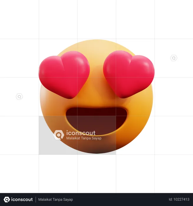 Smiling Face With Heart Eyes  3D Icon