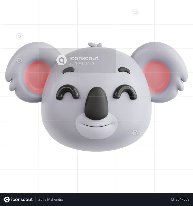 Smiling Koala  3D Icon