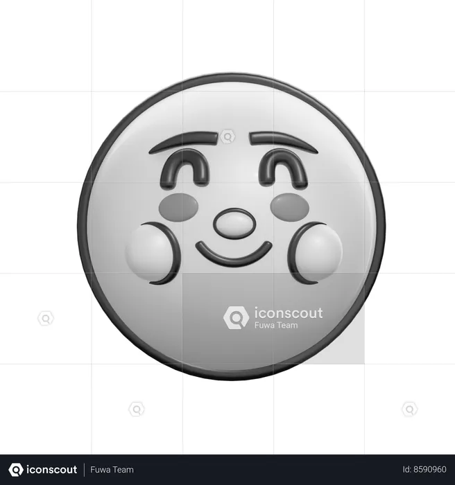 Smilling Face Emoji 3D Icon