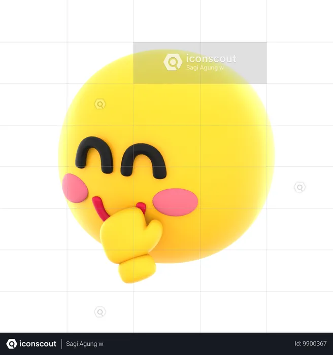 Smirk Emoji Emoji 3D Icon