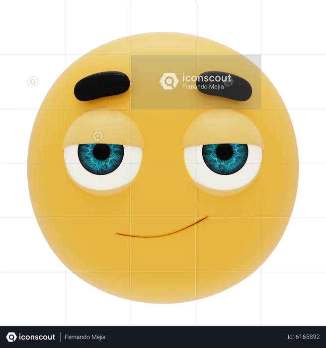 Smirking Emoji Emoji 3D Icon