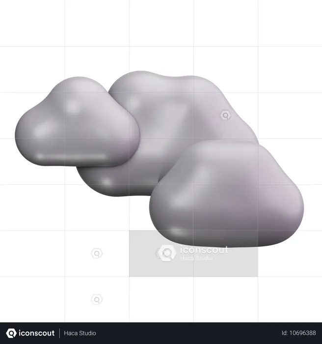 Smog Cloud  3D Icon