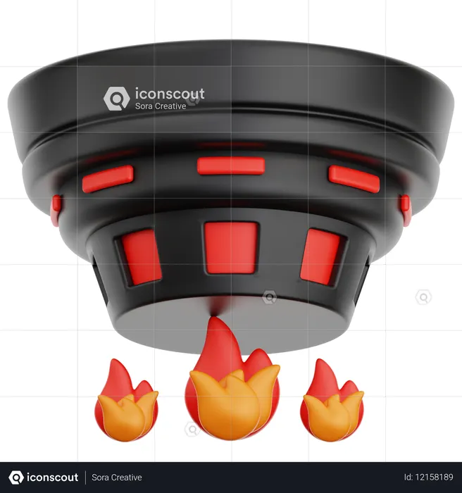 Smoke Detector  3D Icon