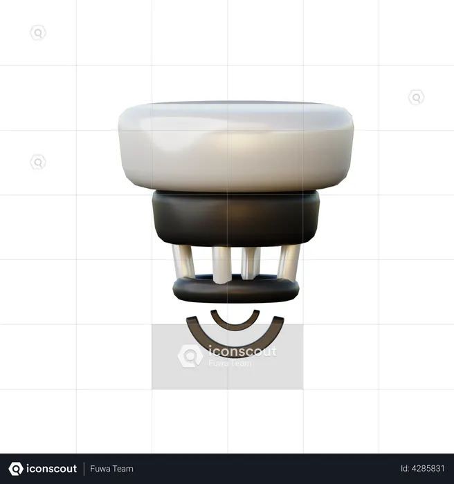 Smoke Detector  3D Illustration