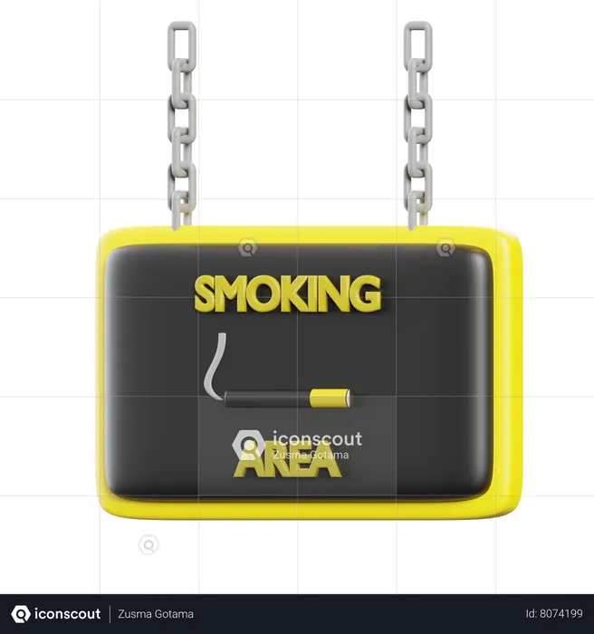 Smoking Area  3D Icon