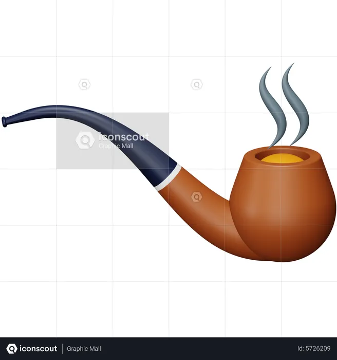 Smoking Pipe  3D Icon