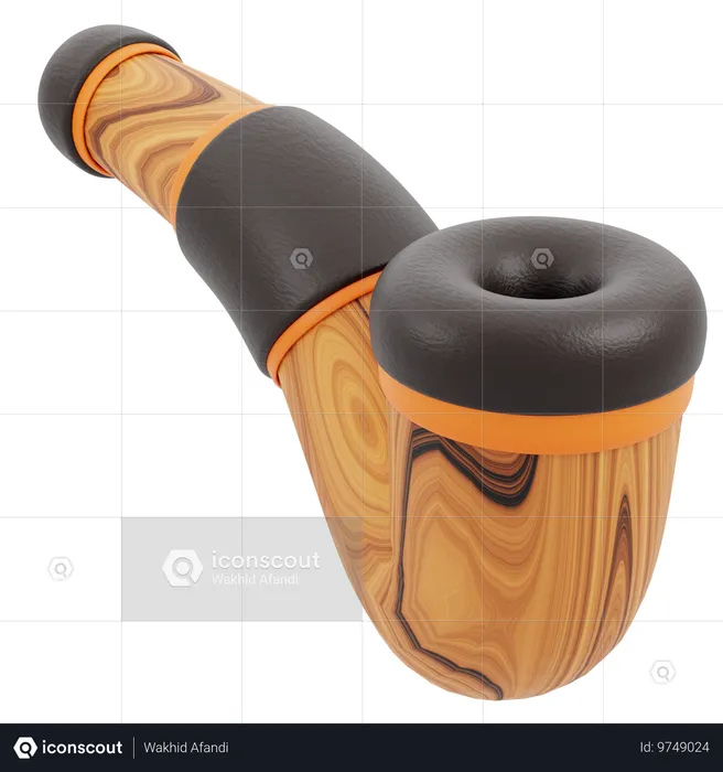 Smoking Pipe  3D Icon