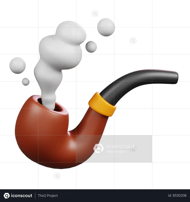 Smoking Pipe  3D Icon