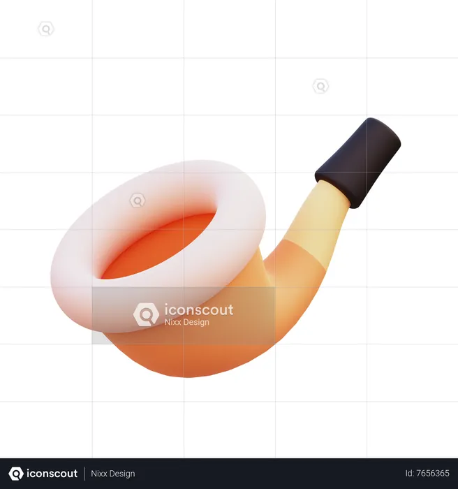 Smoking Pipe  3D Icon