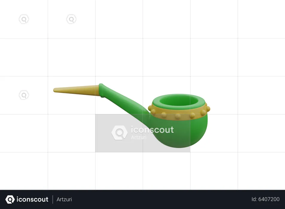 Smoking Pipe  3D Icon