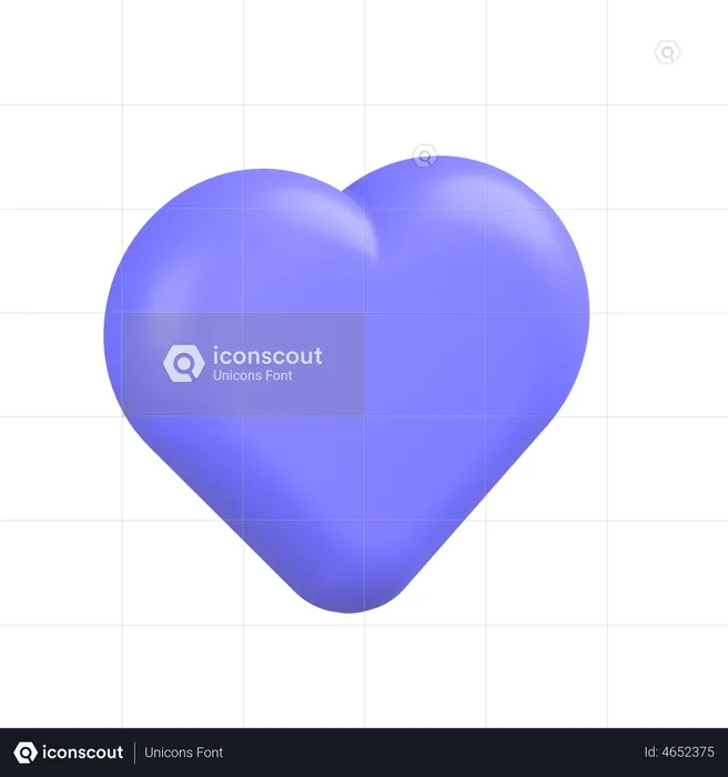 Smooth-heart  3D Icon