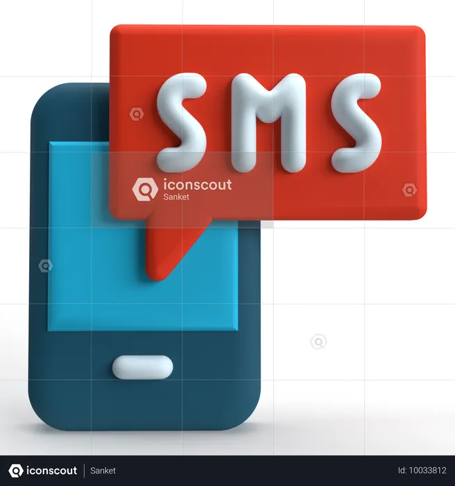 SMS  3D Icon