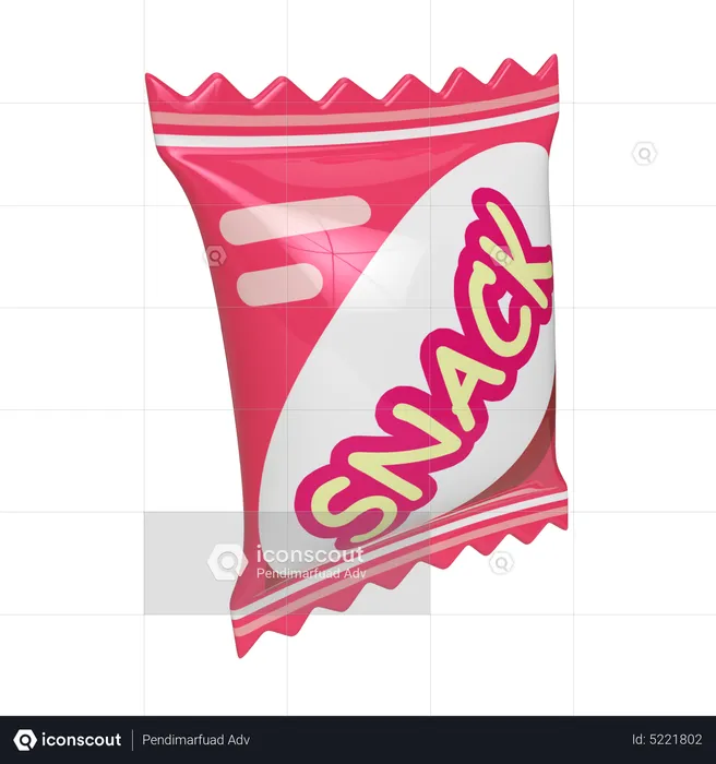 Snack Package  3D Icon