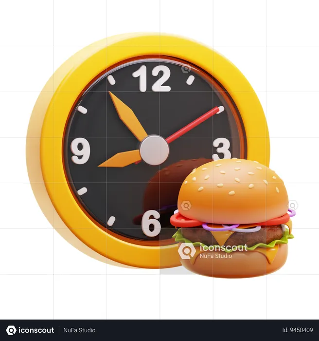 SNACK TIME  3D Icon