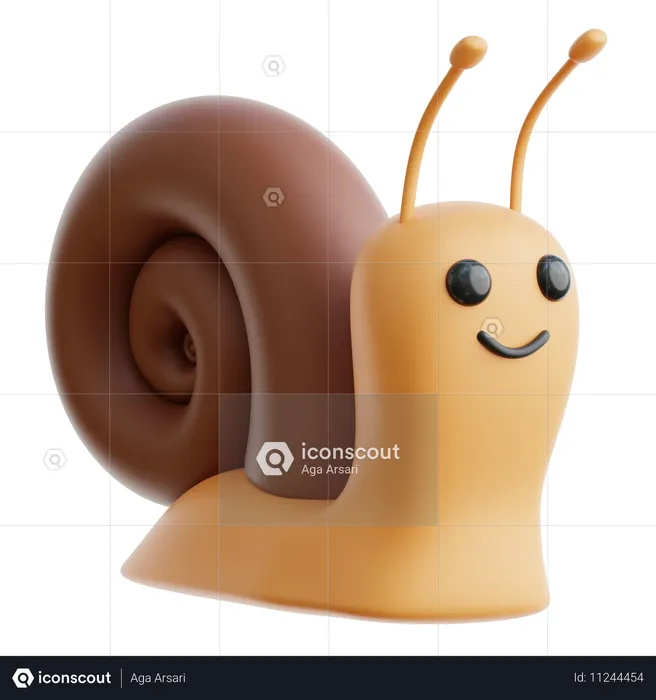 Snail  3D Icon