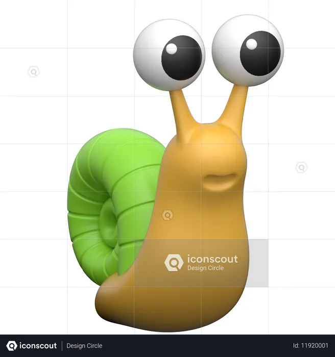 Snail  3D Icon