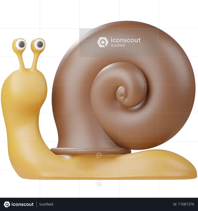 Snail  3D Icon