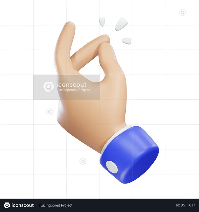 Snap Hand Emoji 3D Icon