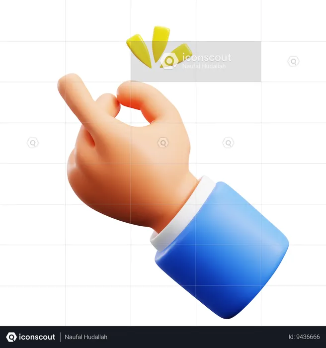 Snap Hand Gestures  3D Icon