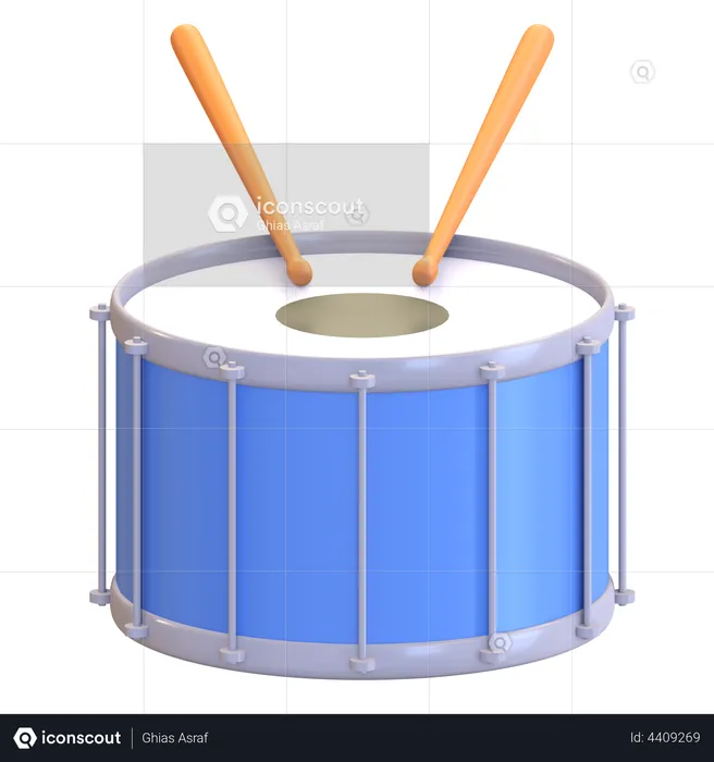 Snare drum  3D Illustration