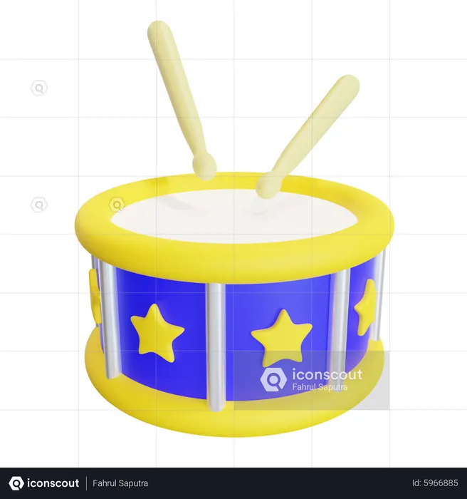 Snare Drum  3D Icon