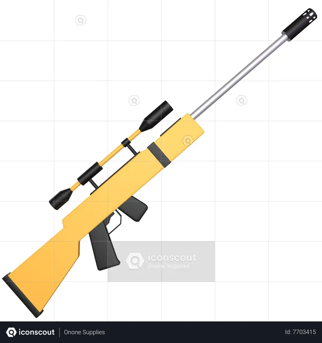 Sniper Rifle  3D Icon