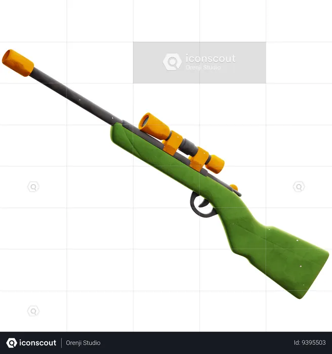 Sniper Weapon  3D Icon