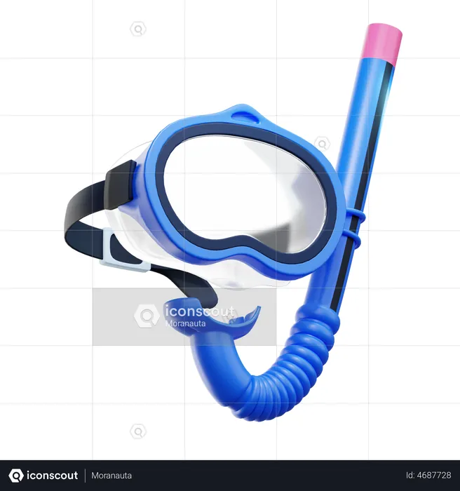 Snorkel  3D Illustration