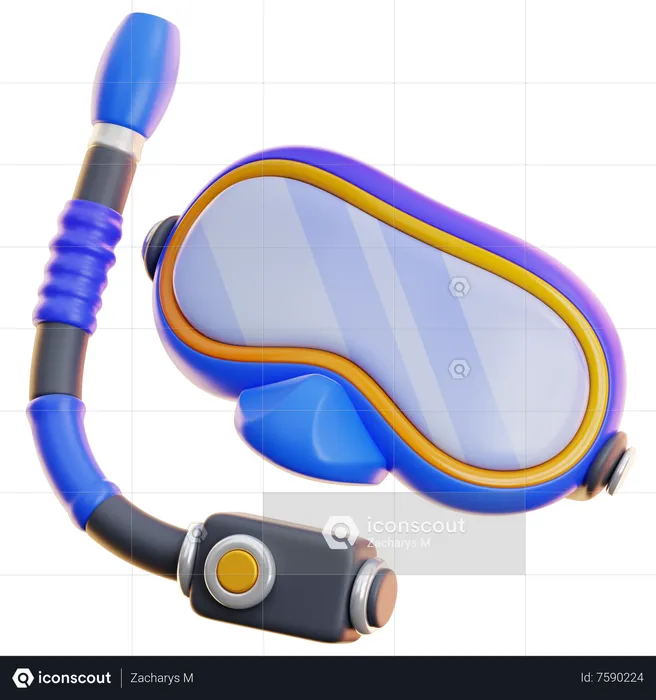 SNORKELING  3D Icon