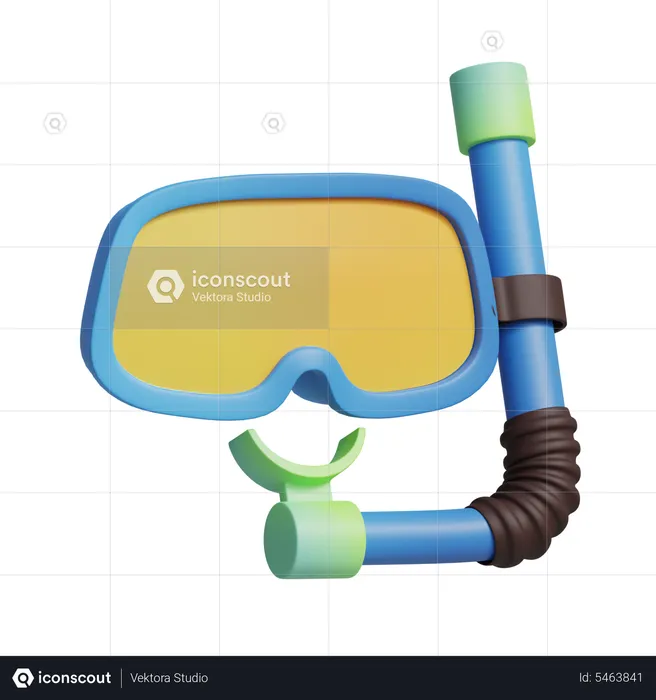 Snorkelling  3D Icon